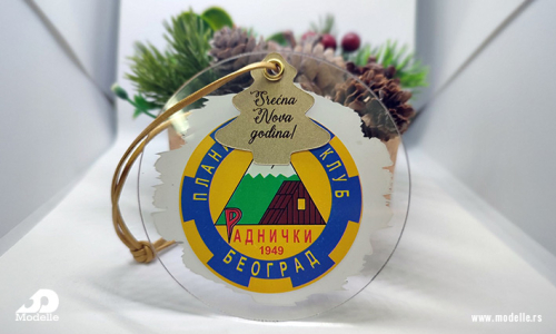 Dizajn ukrasa za jelku za planinarski klub Radnički